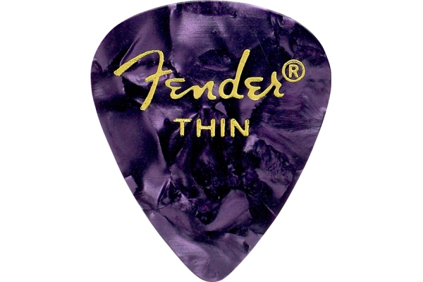 Fender Premium Celluloid 351 Shape Picks Thin Purple Moto 12-Pack