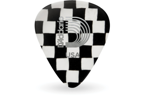 Daddario Checkerboard Celluloid 10 pack Light