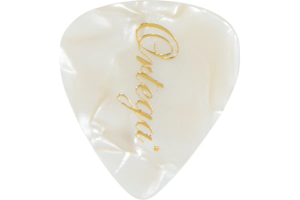 Ortega Picks White Pearl Medium 10 pcs - white — 2