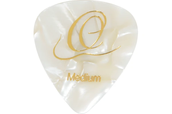 Ortega Picks White Pearl Medium 10 pcs - white — 3