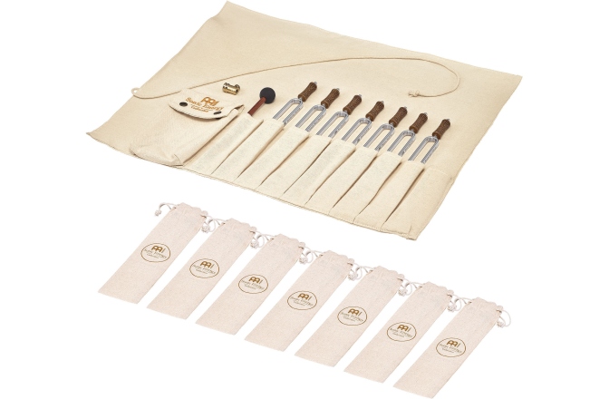 Set Diapazoane Meditație Meinl Sonic Energy Tuning Fork Chakra Set incl. Rollup Bag & Tuning Fork Vibration Foot TF-SET-CHA-R