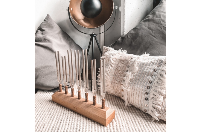 Set diapazoane meditaţie Meinl Planetary Tuned Therapy Tuning Fork Chakra Set - 7 pcs.