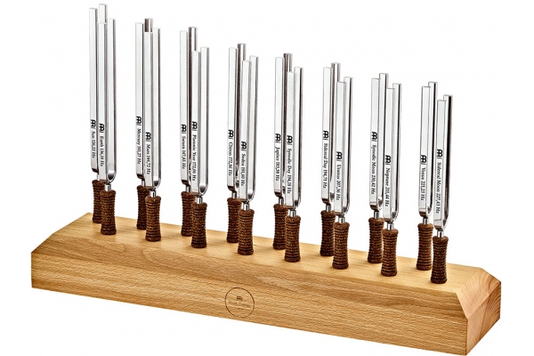 Planetary Tuned Tuning Forks Complete Set-up - Content: 16 Tuning Forks, including Stand