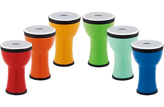 Set Djembe Nino Percussion Classroom Djembe Group Rhythm Set - 6 Pcs.