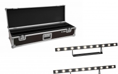 Set doua bare cu LED cu efecte de fascicul alb cald si flightcase Eurolite Set 2x LED STP-10 Sunbar 3200K 10x5W Light Bar + Case