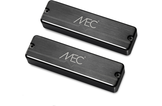 Set doze bas MEC Pickups  Active Soapbar Humbucker Bass Pickup Set, Metal Cover, 6-String - Brushed Black Chrome