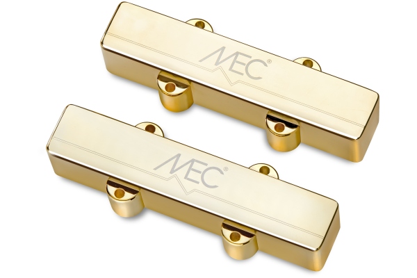 Active J/J-Style Bass Pickup Set, Metal Cover, 4-String - Gold Active J/J-Style Bass Pickup Set, Metal Cover, 4-String - Gold