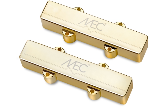 Set doze chitară bas MEC Pickups  Active J/J-Style Bass Pickup Set, Metal Cover, 4-String - Gold