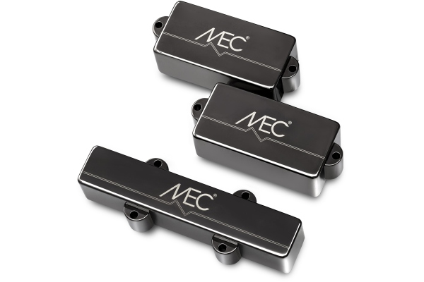 Active P/J-Style Bass Pickup Set, Metal Cover, 4-String - Black Chrome Active P/J-Style Bass Pickup Set, Metal Cover, 4-String - Black Chrome