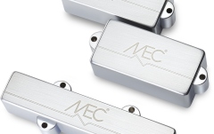 Set doze chitară bas MEC Pickups  Active P/J-Style Bass Pickup Set, Metal Cover, 4-String - Brushed Chrome