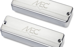Set doze chitară bas MEC Pickups  Active Soapbar Humbucker Bass Pickup Set, Metal Cover, 5-String - Brushed Chrome