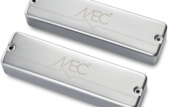 Set doze chitară bas MEC Pickups  Active Soapbar Humbucker Bass Pickup Set, Metal Cover, 6-String - Brushed Chrome
