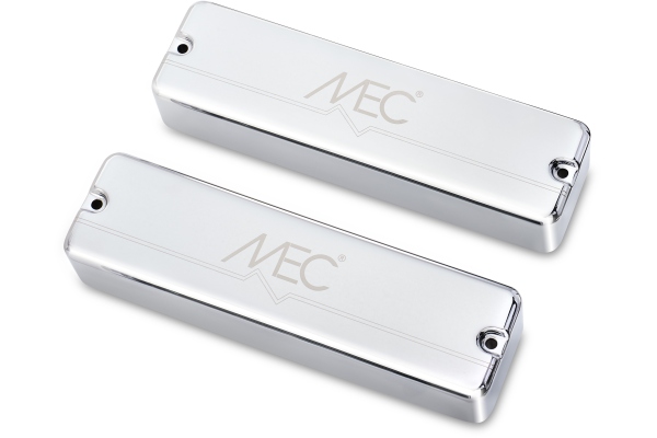 Active Soapbar Humbucker Bass Pickup Set, Metal Cover, 6-String - Chrome Active Soapbar Humbucker Bass Pickup Set, Metal Cover, 6-String - Chrome