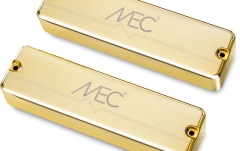 Set doze chitară bas MEC Pickups  Active Soapbar Humbucker Bass Pickup Set, Metal Cover, 6-String - Gold