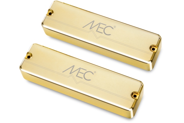Active Soapbar Humbucker Bass Pickup Set, Metal Cover, 6-String - Gold Active Soapbar Humbucker Bass Pickup Set, Metal Cover, 6-String - Gold