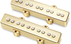Set doze chitară bas MEC Pickups  Passive J/J-Style Bass Pickup Set, Metal Cover, Open Pole Pieces, 5-String - Gold