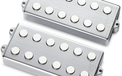 Set doze chitară bas MEC Pickups  Passive MM-Style Bass Pickup Set, Metal Cover, 6-String - Brushed Chrome