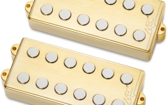 Set doze chitară bas MEC Pickups  Passive MM-Style Bass Pickup Set, Metal Cover, 6-String - Brushed Gold