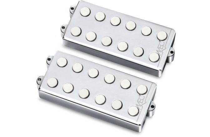 Set doze chitară bas MEC Pickups  Passive MM-Style Bass Pickup Set, Metal Cover, 6-String - Chrome