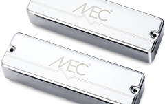Set doze chitară bas MEC Pickups  Passive Soapbar Humbucker Bass Pickup Set, Metal Cover, 5-String - Chrome