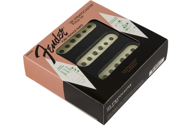 Set doze Fender Pure Vintage '59 Strat Pickup Set Vintage White 
