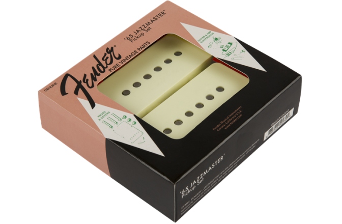 Set doze Fender Pure Vintage '65 Jazzmaster Pickup Set Vintage White (2)