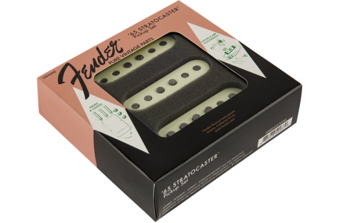 Set doze Fender Pure Vintage '65 Strat Pickup Set Vintage White (3)