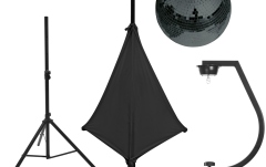 Set efecte lumini Eurolite Set Mirror ball 30cm black with stand and tripod cover black