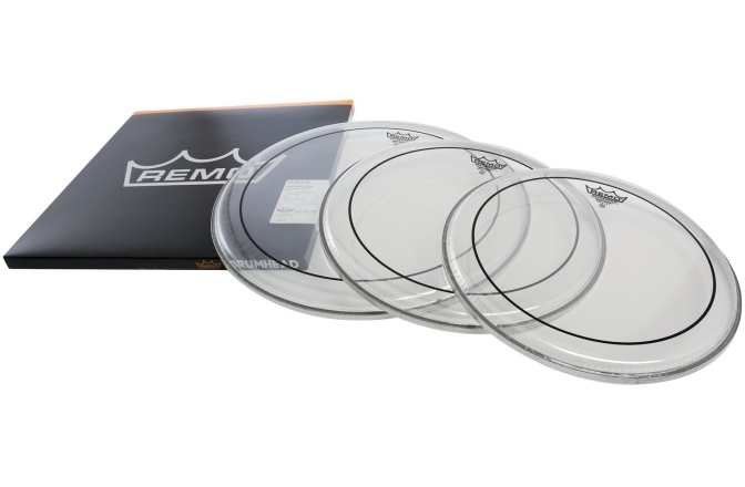 Set feţe de Tobă Remo Set feţe de Tobă Pinstripe Clear ProPack PP-0912-PS