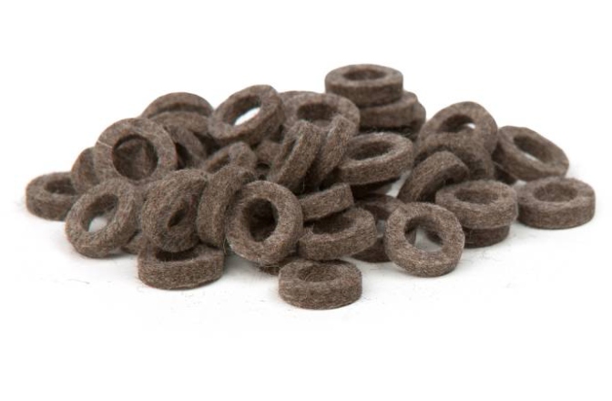 Set garnituri strap Bulldog Natural Felt Rings - Dark Grey