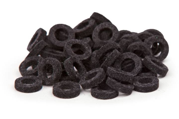 Natural Felt Rings - Graphite Natural Felt Rings - Graphite
