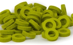 Set garnituri strap Bulldog Natural Felt Rings - Lime