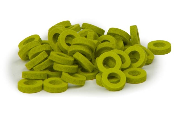Natural Felt Rings - Lime Natural Felt Rings - Lime