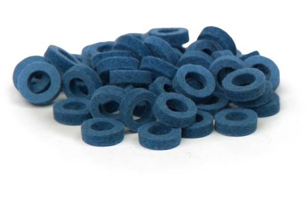 Natural Felt Rings - Middle Blue Natural Felt Rings - Middle Blue