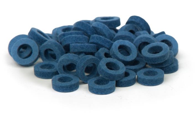 Set garnituri strap Bulldog Natural Felt Rings - Middle Blue