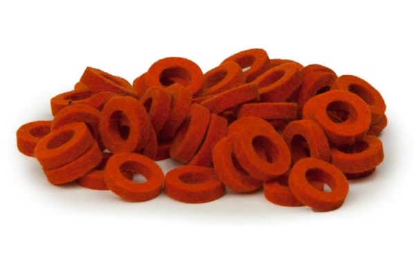 Natural Felt Rings - Orange Natural Felt Rings - Orange