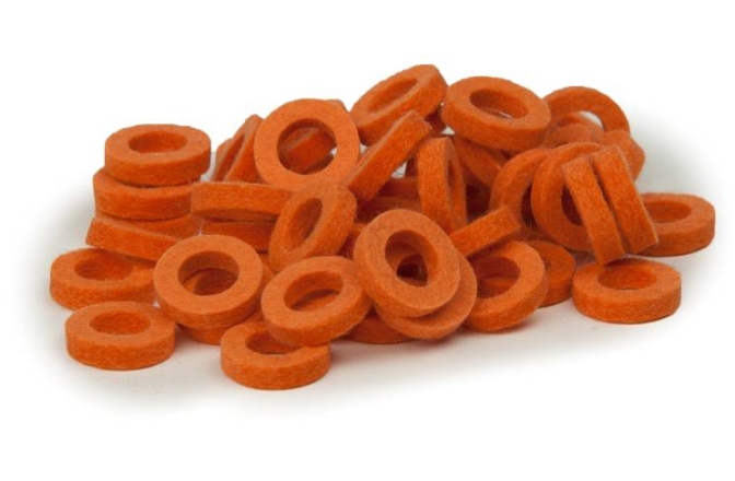 Set garnituri strap Bulldog Natural Felt Rings - Pastel Orange