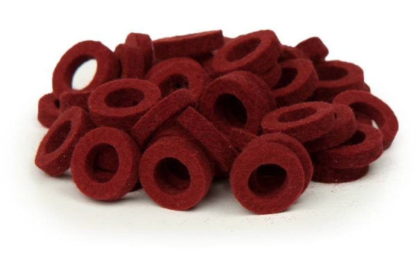 Natural Felt Rings - Puce Natural Felt Rings - Puce