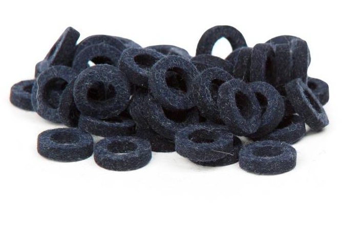 Set garnituri strap Bulldog Natural Felt Rings - Tinged Dark Blue