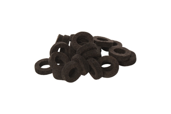 Natural Felt Rings Tinged with Brown (22pcs) Natural Felt Rings Tinged with Brown (22pcs)