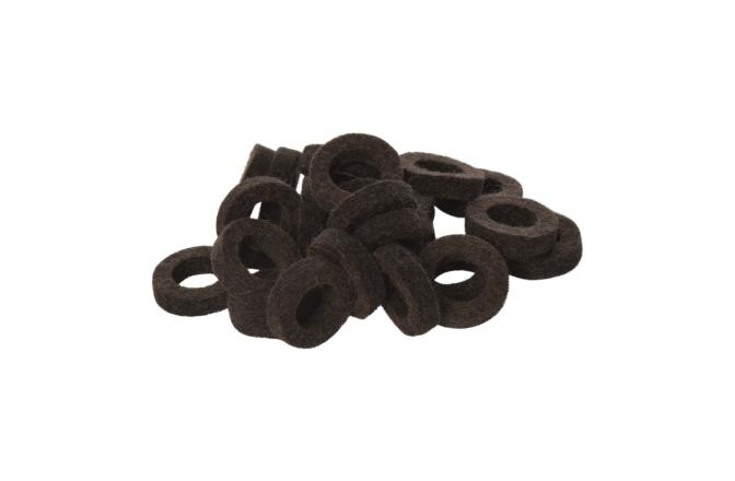 Set garnituri strap Bulldog Natural Felt Rings Tinged with Brown (22pcs)