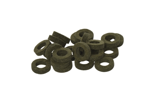 Natural Felt Rings Tinged with Green (22pcs) Natural Felt Rings Tinged with Green (22pcs)