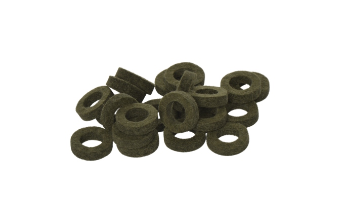 Set garnituri strap Bulldog Natural Felt Rings Tinged with Green (22pcs)