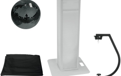 Set glob cu oglinzi Eurolite Set Mirror ball 30cm black with Stage Stand variable + Cover black