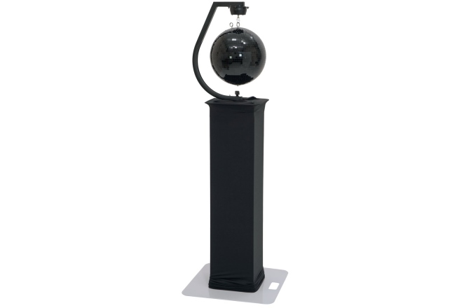 Set glob cu oglinzi Eurolite Set Mirror ball 30cm black with Stage Stand variable + Cover black