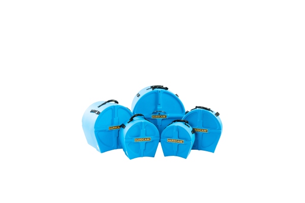 Fusion Case Set 2 - 20“ Bass Drum, 10“ Tom, 12“ Tom, 14“ Floor Tom, 14“ Snare Drum - Light Blue / fully lined Fusion Case Set 2 - 20“ Bass Drum, 10“ Tom, 12“ Tom, 14“ Floor Tom, 14“ Snare Drum - Light Blue / fully lined