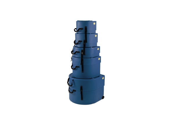 Fusion Case Set 2 - 20“ Bass Drum, 10“ Tom, 12“ Tom, 14“ Floor Tom, 14“ Snare Drum - Dark Blue / fully lined Fusion Case Set 2 - 20“ Bass Drum, 10“ Tom, 12“ Tom, 14“ Floor Tom, 14“ Snare Drum - Dark Blue / fully lined