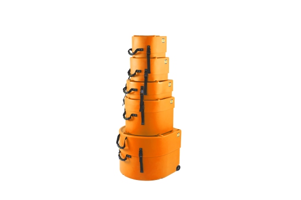 Rock/Fusion Case Set 2 - 22“ Bass Drum, 10“ Tom, 12“ Tom, 14“ Floor Tom, 14“ Snare Drum - Orange / fully lined Rock/Fusion Case Set 2 - 22“ Bass Drum, 10“ Tom, 12“ Tom, 14“ Floor Tom, 14“ Snare Drum - Orange / fully lined