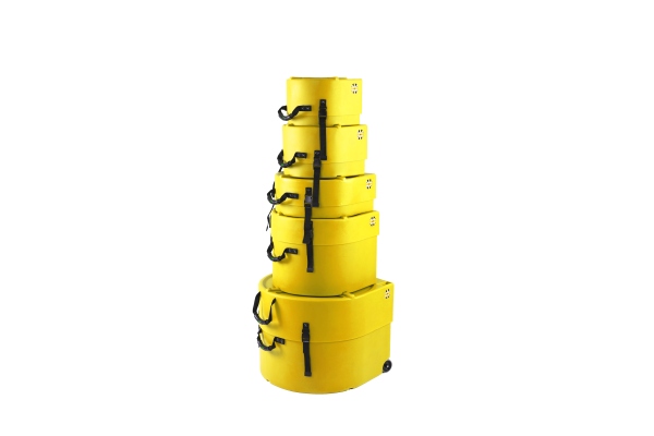 Standard Case Set - 22“ Bass Drum, 12“ Tom, 13“ Tom, 16“ Floor Tom, 14“ Snare Drum - Yellow / fully lined Standard Case Set - 22“ Bass Drum, 12“ Tom, 13“ Tom, 16“ Floor Tom, 14“ Snare Drum - Yellow / fully lined