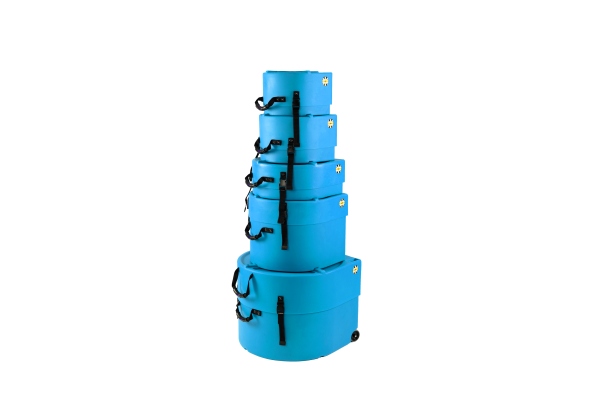 Rock/Fusion Case Set 3 - 22“ Bass Drum, 10“ Tom, 12“ Tom, 16“ Floor Tom, 14“ Snare Drum - Light Blue / foam pads Rock/Fusion Case Set 3 - 22“ Bass Drum, 10“ Tom, 12“ Tom, 16“ Floor Tom, 14“ Snare Drum - Light Blue / foam pads
